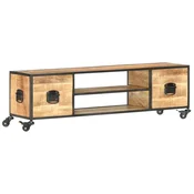 Vidaxl TV omarica 130x30x39 cm trden mangov les