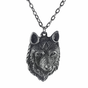 Ogrlica z obeskom WOLF HEAD CLASSIC PENDANT - LSF4 92