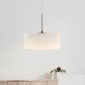 Paul Neuhaus LED-visoka svetilka MARIKA, bež/bela, O 20 cm, steklo, z možnostjo zatemnitve - Dnevna soba/jedilnica - Sodobni