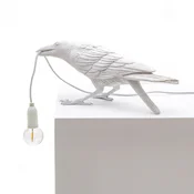 SELETTI Bird Lamp LED dekorativna svetilka, igralna, bela - Dizajn - Plastika