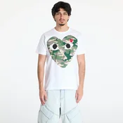 Majice Comme des Garçons PLAY Red Emblem Knit T-Shirt UNISEX White M