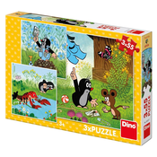 Dino Mole in hlače 3x55 Puzzle