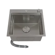 SanDonna Sudopera HD5050 Edition, Sa dodatnim setom, 500x500 mm, Hrom