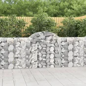 Lucne gabionske košare 8 kom 200x30x100/120cm pocincano željezo