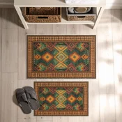 Lessentiel Maison Set prostirki za kupatilo Asr16, 2 dela, Zelena