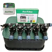 Komplet s 5 postajami Rain Bird: razdelilnik s kompresorjem, TM2, zbiralnik, PE 25