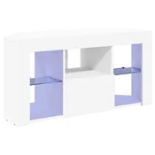 Vidaxl Kotna LED TV omarica Bela 100 x 40 x 50 cm Konstruiran les