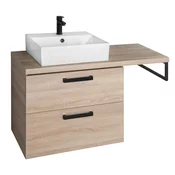 Komplet kopalniškega pohištva VEGA, širina 104 cm, platinasti hrast - Rjava - 103,5x61,4x45 cm - Aqualine - VEGA II - 24 - MDF/laminat - 1035 - 614 - 450 - 14