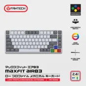 Tastatura mehanicka Gaming Fantech MK915 RGB Maxfit AIR83 Wireless gray (red switch)