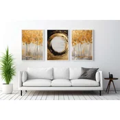 WALLXPERT Dekorativna uramljena MDF slika (3 komada) Mp3 00109 50 x 70
