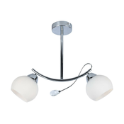 Luster na šipci CONNOR 2xE27/15W/230V sjajni hrom/bela
