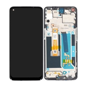 OnePlus Nord N10 5G - LCD zaslon + steklo na dotik + okvir (Midnight Ice) - 2011100239 Genuine Service Pack