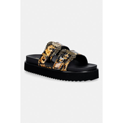 Versace Jeans Couture Nizki natikači FONDO ARIZONA DIS. SM1  zlata / črna