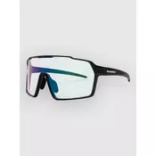 Horsefeathers Neutron Matt Black Photochromic Bike Sunglas mirror green