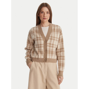 Vero Moda Pletena jopica Gold Art 10332210 Bež Regular Fit