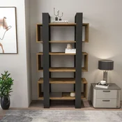 Hanah Home Polica za knjige Reina, 80x150x29.5 cm, Orah-antracit