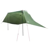 Vidaxl Avto šotor s streho Zelena 350 x 250 cm Poliester in jeklo