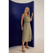 Marisse Olive Dress With Belt