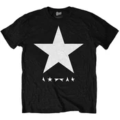 David Bowie Majica Blackstar (White Star on Black) Unisex Black S