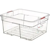 ARAVEN gastronorm posoda GN 2/1, ABS, globina: 300 mm, prostornina: 70 l, perforirana (2 kos)