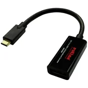 ROLINE Roline USB-C®\, DisplayPort adapter [1x moški konektor USB-C® - 1x ženski konektor DisplayPort] 11.04.5957-10 0.2 m, (20630750)