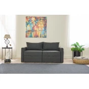 Atelier del Sofa Dvosjed na razvlacenje Saros, 155x72x110cm, Antracit