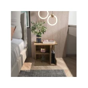 Hanah Home Karamira nocni ormaric, 45x45x35 cm, Smeda
