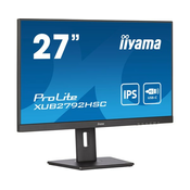 IIYAMA Monitor Iiyama 68,6 cm (27,0") XUB2792HSC-B5 1920x1080 75Hz IPS 4ms HDMI DisplayPort USB-C 65W 2xUSB3.2 Pivot Zvočniki  sRGB99% ProLite, (20755838)