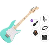Fender Squier Mini Stratocaster MN Premium SET Sea Foam Green Električna gitara