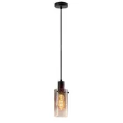 Rabalux Viseca lampa Fumea, Dimljeno staklo, 1xE27, Crna