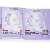 L’Oréal Paris Revitalift Filler Glass Skin hidrogelna maska s posvetlitvenim učinkom 4 kos