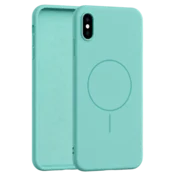 Velvet Touch MagSafe maska za iPhone Xs Max - Tirkizna