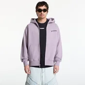 Mikina PLEASURES Neural Zip Hoodie Lilac M