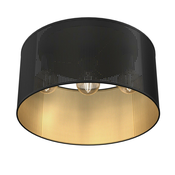 Plafonski luster LOFT SHADE 3xE27/60W/230V, crna/zlatna