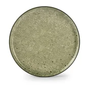 Zelen/kremno bel krožnik iz kamenine o 27 cm Gravel – ONA