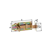 ZAPAH ZA ZAKLEPANJE POCINKAN - 140x52 MM