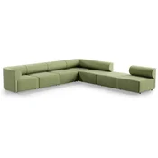Casa Padrino Luxury Corner Sofa Green 360 x 360 cm - Modular Living Room Sofa - Luxury Living Room Furniture