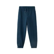 MANGO KIDS Hlače temno modra