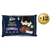 Felix Vlažna hrana za macke tasty shreds Tuna, 48x80g