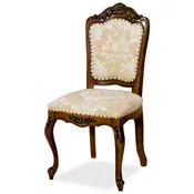 Casa Padrino luxury baroque dining room chair beige/brown H. 103 cm - Baroque dining room furniture