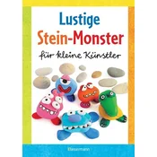 Lustige Stein-Monster für kleine Künstler. Basteln mit Steinen aus der Natur. Ab 5 Jahren