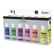 Rayher. Akrilne barve, Neon, set 6