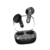 STREETZ slušalice bluetooth TWS,transparentne CRNE
