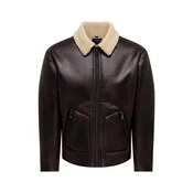 Only & Sons Prehodna jakna ONSRIKER ecru/temno rjava