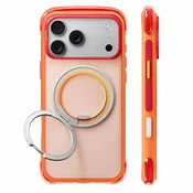 Premium maskica Torras O3 Air Core za iPhone 17 Pro / 18 Pro / 18 Pro - prism coral