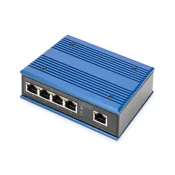Mrežni stikalo ASSMANN Electronic DN-651118 Gigabit Ethernet (10/100/1000) Črna, Modra