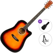 Pasadena PDC-10E Standard SET Vintage Sunburst Elektroakustična dreadnought