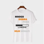 MAFIMI Muška majica Mnogo dobra fora, Bela