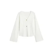 VERO MODA Pletena jopa VMSUSANNE bela
