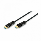 HDMI AOC hybrid-fiber connection kabel, Type A M/M, 30m, UHD 4K@60Hz, gold, bl
